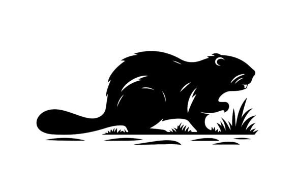 Beaver Silhouette SVG Graphic Crafts By SKShagor Barmon