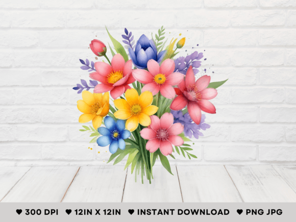 Blooming Blossom Delight Digital Art Illustration Icônes Par DesignScape Arts