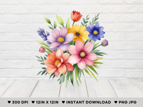 Blooming Blossom Delight Digital Art Graphic Icons By DesignScape Arts