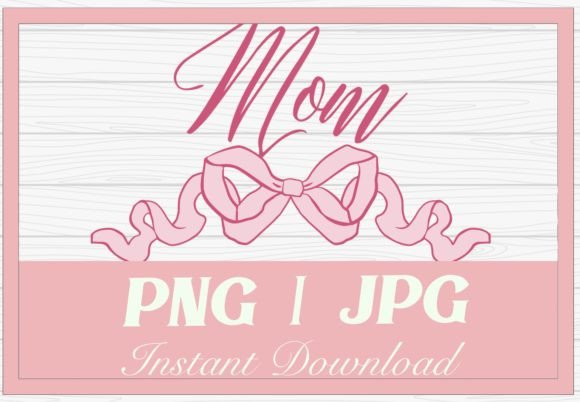 Pink Mom Bow Coquette SVG Cut Art File Grafik Druckbare Illustrationen Von thecouturekitten