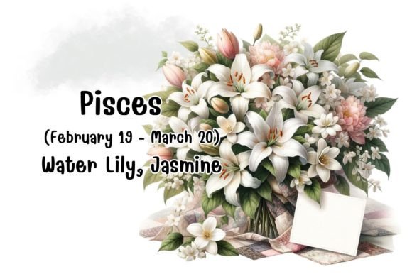 Pisces (February 19 - March 20) Graphic Illustrations By Atcharasiri