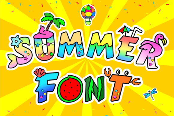 Summer Font Decorativi Font Di Kalilaart