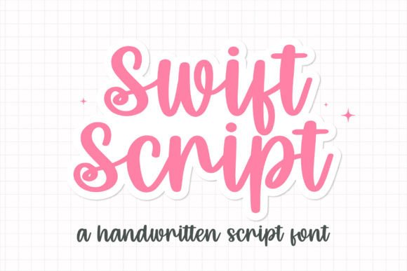 Swift Script Display Font By BitongType
