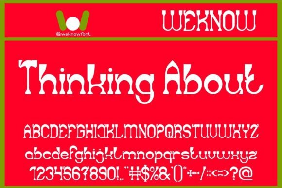 Thinking About Display Font By weknow