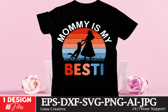 Mommy is My Besti Afbeelding T-shirt Designs Door Lima Creative