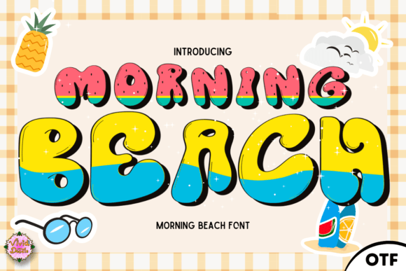 Morning Beach Display Font By VividDoodle