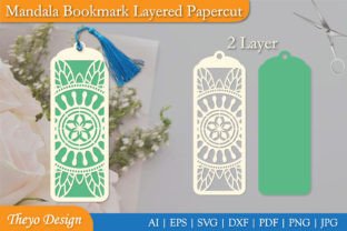 10 Mandala Bookmark Layered Papercut Graphic Crafts By Theyo Design 8