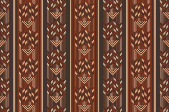 Embroidery Ethnic Chevron Stripe Pattern Grafik Papier-Muster Von Parinya Maneenate