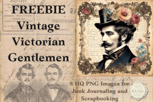 FREEBIE Vintage Victorian Gentlemen Graphic AI Illustrations By Biljana Đaković 1