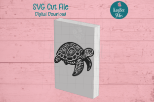 Sea Turtle SVG Cut File Graphic Illustrations By kaybeesvgs 7