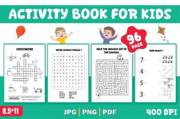 Activity Book for Kids Afbeelding Groep 2 Door Endro