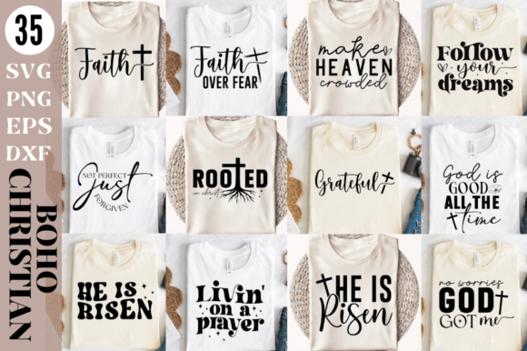 Christian Quotes SVG Bundle,Faith SVG Graphic T-shirt Designs By Regulrcrative