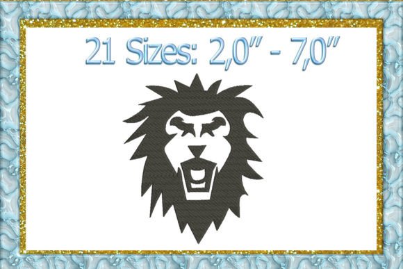 Lion Embroidery Design Wild Animals Embroidery Design By larisaetsy