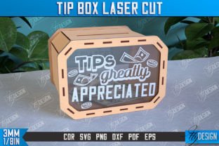 Tip Box Template Laser Cut Design Bundle Illustration SVG 3D Par flydesignsvg 6