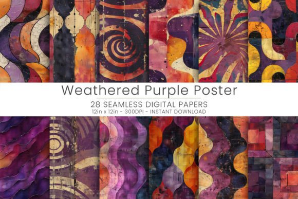 Weathered Purple Posters Grafik Hintegründe Von Mehtap