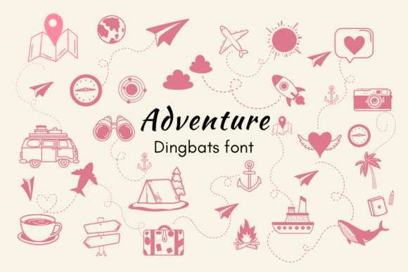 Adventure Dingbats Font By Nun Sukhwan