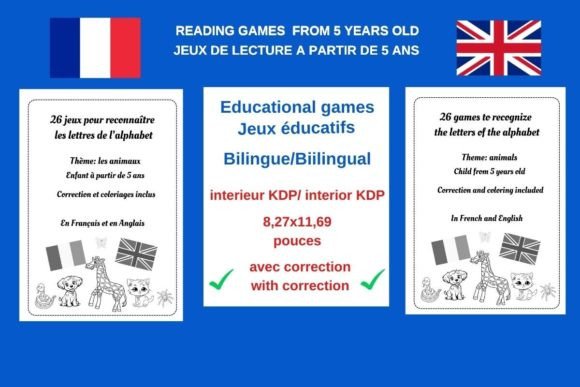 Reading Games to Learn Alphabet 5 Years Graphic PreK By L'Atelier Bodin