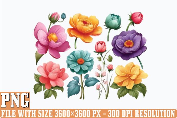 Birth Month Flowers PNG Clipart Gráfico Ilustraciones Imprimibles Por DESIGN STORE
