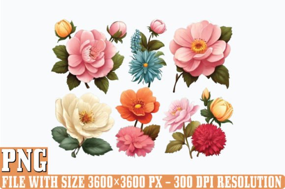 Birth Month Flowers PNG Clipart Illustration Illustrations Imprimables Par DESIGN STORE