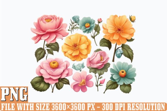 Birth Month Flowers PNG Clipart Graphic Illustrations By DESIGN STORE