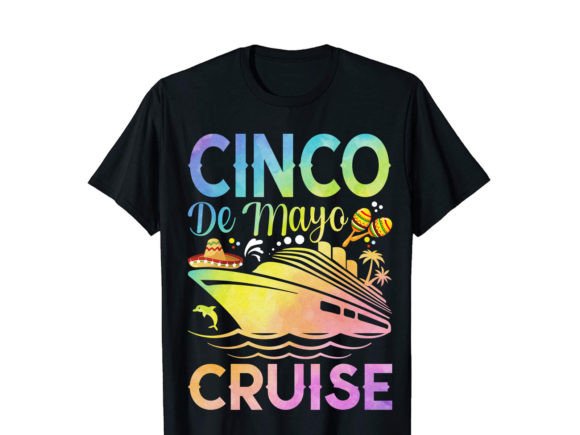 Cinco De Mayo Cruise T-Shirt Illustration Designs de T-shirts Par PODxDESIGNER