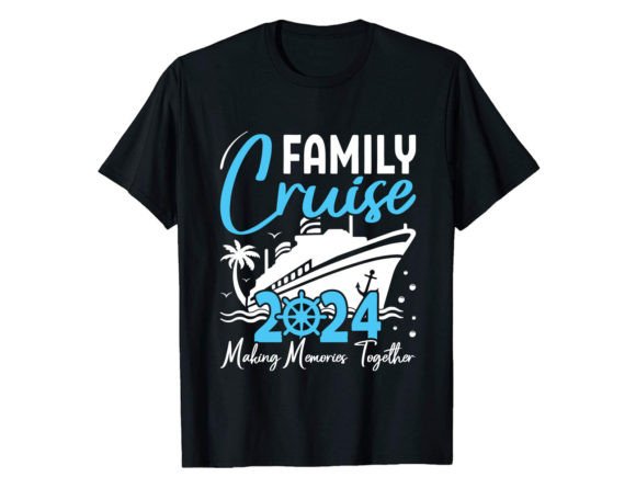 Family Cruise 2024 Making Cruise T-Shirt Gráfico Diseños de Camisetas Por PODxDESIGNER