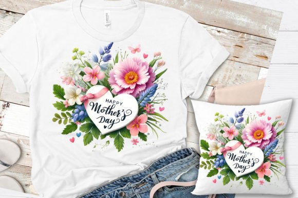 Mother's Day Flowers Sublimation Tshirt Grafik T-shirt Designs Von shipna2005