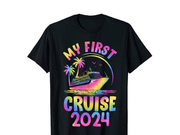 My First Cruise 2024,Cruise T-Shirt Grafik T-shirt Designs Von PODxDESIGNER