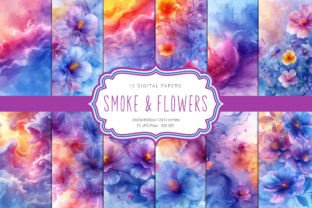 Smoke & Flowers Illustration Fonds d'Écran Par curvedesign 1