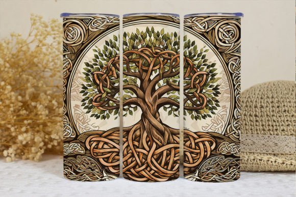 Tree of Life Tumbler Wrap Graphic Crafts By BonnyDesign