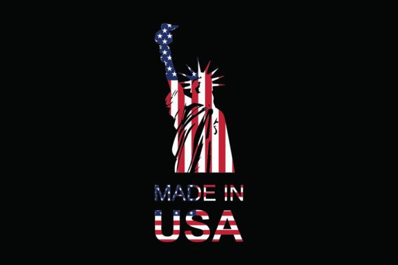 Made in USA, United States of America Graphic Illustrations By BreakingDots