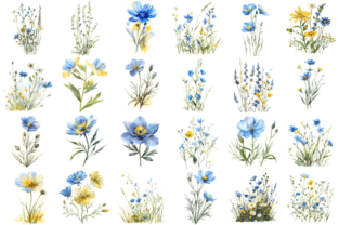 Meadow Wildflowers Clipart Graphic Illustrations By Markicha Art 2