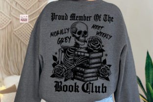 Morally Grey Book Club PNG Skeleton Graphic Print Templates By Pixel Paige Studio 2