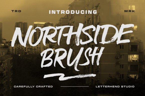 Northside Brush Display Font By letterhend