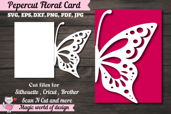 Papercut Butterfly Invitation Card Cover Graphic Crafts By  Magic world of design