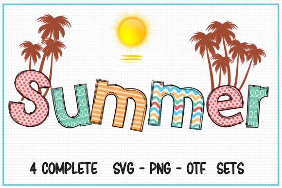 Summer Color Fonts Font By Color Studio