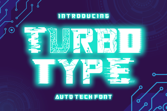Turbo Type Decorative Font By putracetol