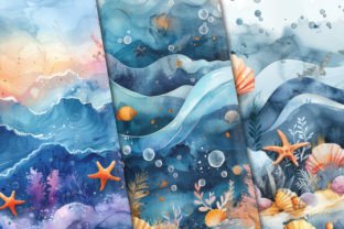 Whimsical Underwater Kingdom Graphic Backgrounds By curvedesign 4