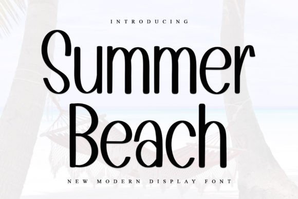 Summer Beach Sans-Serif-Schriftarten Schriftart Von Inermedia STUDIO