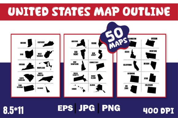 United States Map Graphic Crafts By Endro