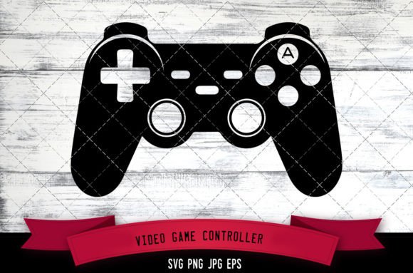 Video Game Controller SVG, Gaming SVG Gráfico Manualidades Por thesilhouettequeenshop