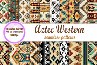 20 Aztec Western Seamless Patterns Graphic Patterns By WzSa Publishing 1