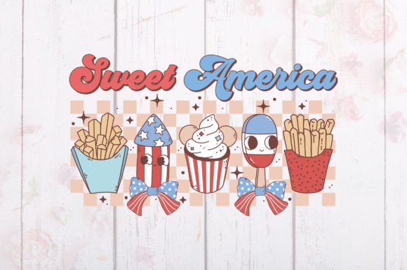 Coquette 4th of July Sweet America PNG Gráfico Manualidades Por Craftlab98