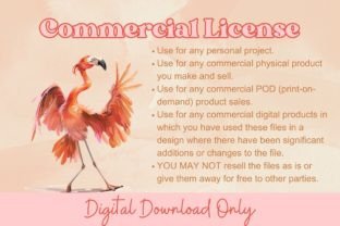 Dancing Flamingo in Watercolor Clipart Graphic AI Graphics By Sumer Store 3