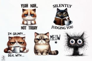 Funny Cat Sarcastic Quotes Sublimation Graphic Illustrations By DS.Art 6