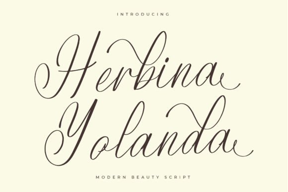 Herbina Yolanda Fuentes Caligráficas Fuente Por Letterena Studios