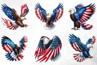 4th of July American Eagle Sublimation Graphic Illustrations By Aspect_Studio 3