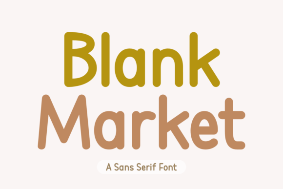 Blank Market Sans Serif Font By Eightde