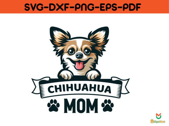 Chihuahua Dog Mom T-shirt Grafika Projekty Koszulek Przez Uniquemart