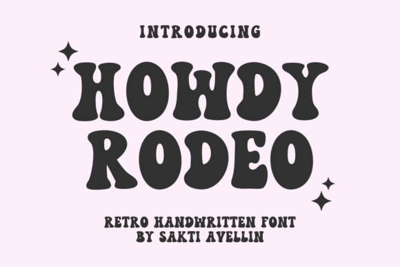 Howdy Rodeo Font Display Font Di Sakti Avellin